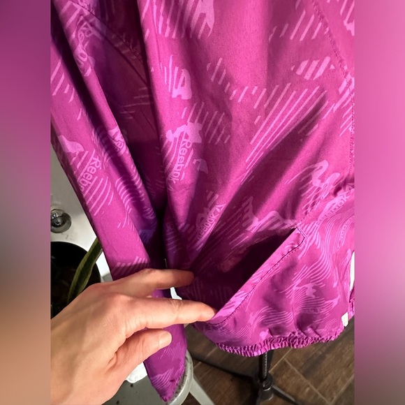 Women’s Reebok Printed Track Jacket small pink Print - Picture 6 of 16